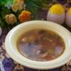 Постный гречневый суп с грибами
