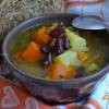 Суп из белокочанной капусты с кусочками тыквы
