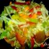 Салат овощной со сливами