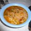 Острый рисовый суп с фасолью