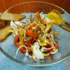 Салат из красных овощей и семян льна