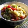 Теплый рисовый салат с овощами