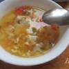 Макронный суп с помидорами на индейки без зажарки