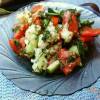 Салат из отварной цветной капусты с овощами