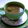 Легкий горохово-овощной суп с мидиями