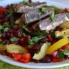 Овощная закуска-салат с сардинами
