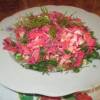 Салат из мяса и белокочанной капусты