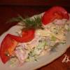 Быстрый салат с колбасой без майонеза