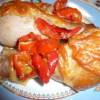 Куриные голени запеченные с болгарским перцем