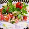 Овощной салат с творожной заправкой