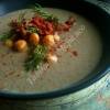 Крем-суп из шампиньонов с горохом нут