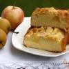 Пирог с грушами и яблоком