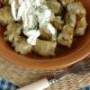 Картофельные клецки с белыми грибами
