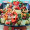 Картофельный салат с вялеными помидорами