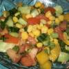 Салат из овощей и кукурузы