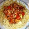 Спагетти  с ветчиной и пармезаном