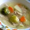 Куриный суп с брюссельской капустой