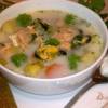 Сливочный рыбный суп с мидиями