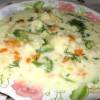 Сырный суп с цветной капустой и брокколи