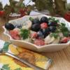 Картофельный салат с помидорами и оливками