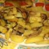 Жареная картошка с шампиньонами