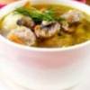 Суп с грибами и фасолью