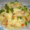 Рис тушеный с курицей и овощами