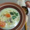 Легкий суп с капустой и грибами