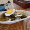 Салат из кальмара с яйцом и морской капустой