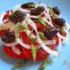 Салат помидорный с оливковой пастой