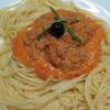 Спагетти в томатно-сметанном соусе и фаршем