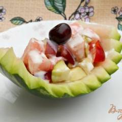 фото рецепта Салат из арбуза и фруктов