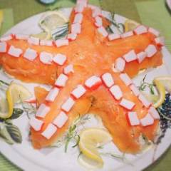 фото рецепта Слоеный салат  "Морская звезда"