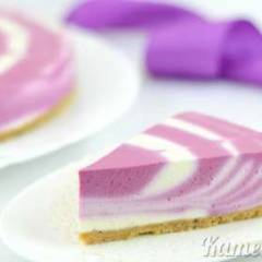 фото рецепта Двухцветный творожный торт