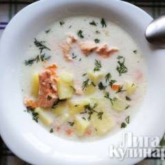 фото рецепта Лохикейтто – финский сливочный суп с лососем