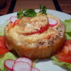 фото рецепта Фаршированные кабачки с запеченным сыром