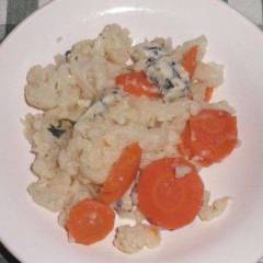 фото рецепта Цветная капуста с морковью и сыром