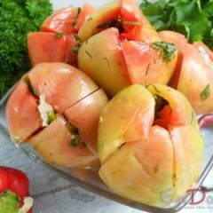 фото рецепта Острые фаршированные помидоры