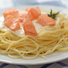 фото рецепта Спагетти с лососем